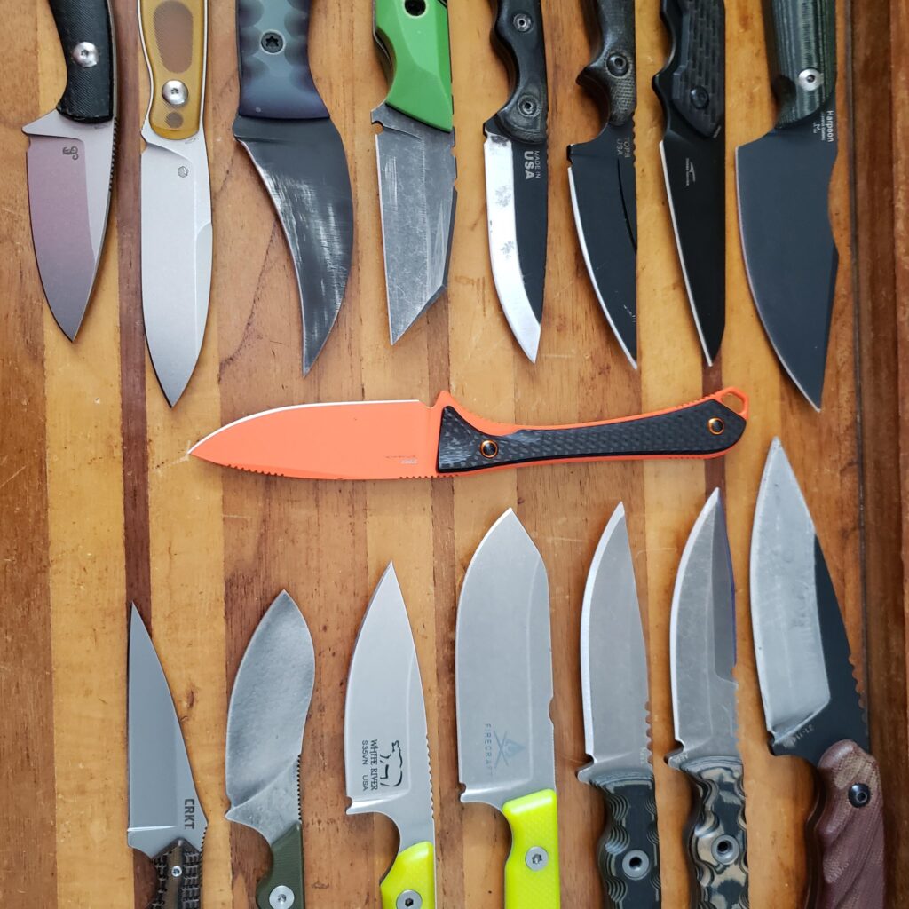 Some of my most carried "small" fixed blades.."small" being 4 inch cutting edge and under!