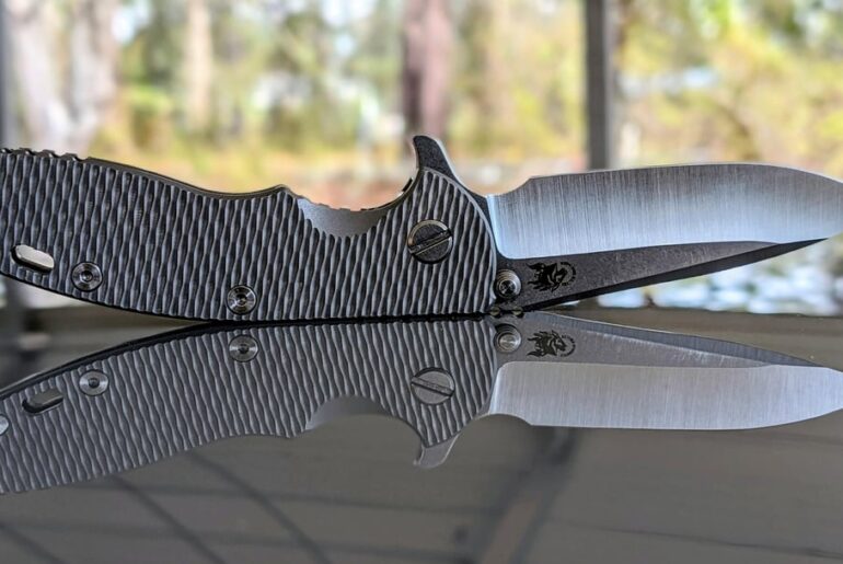 Quick Ti scale upgrade and she's a whole new knife