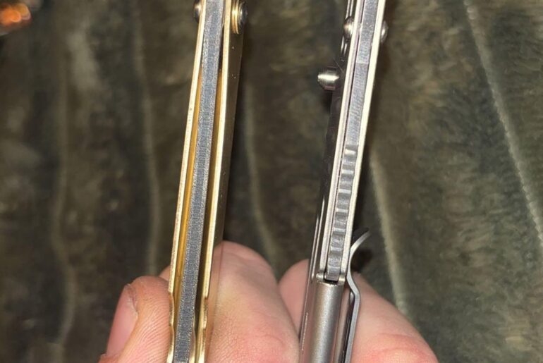 Side by side comparison of SOG slimjim and higonokami