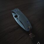 Spyderco Bodacious with Rockscale Ti Hexi scales and purple hardware
