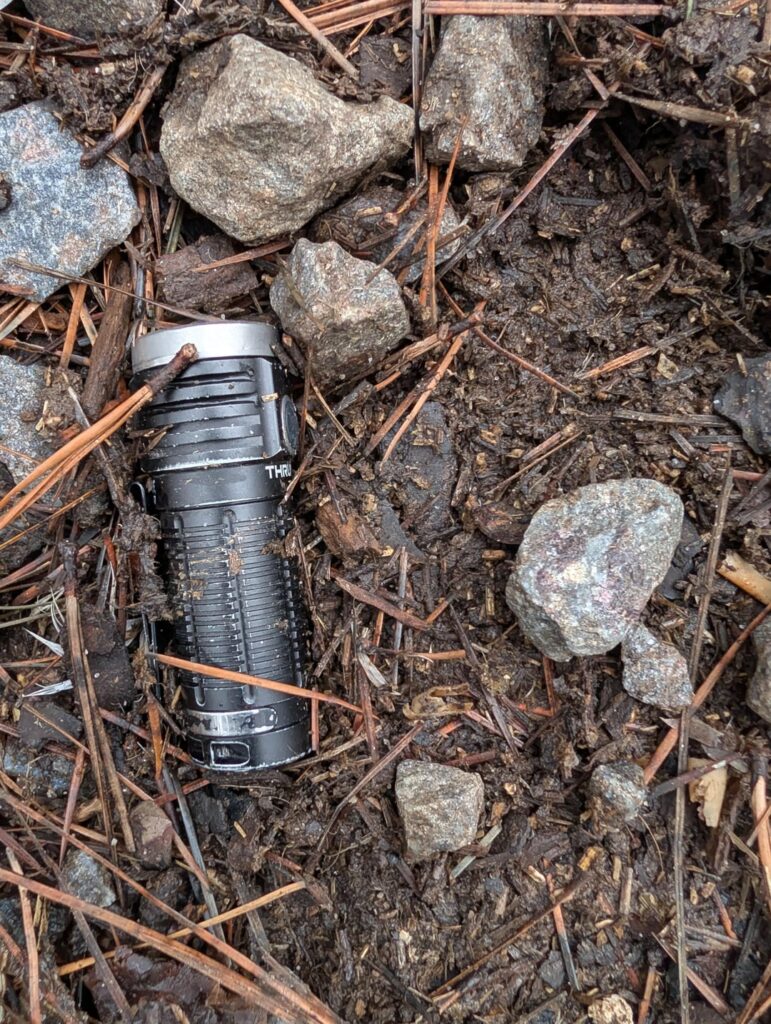 Lost my flashlight in a chicken coop