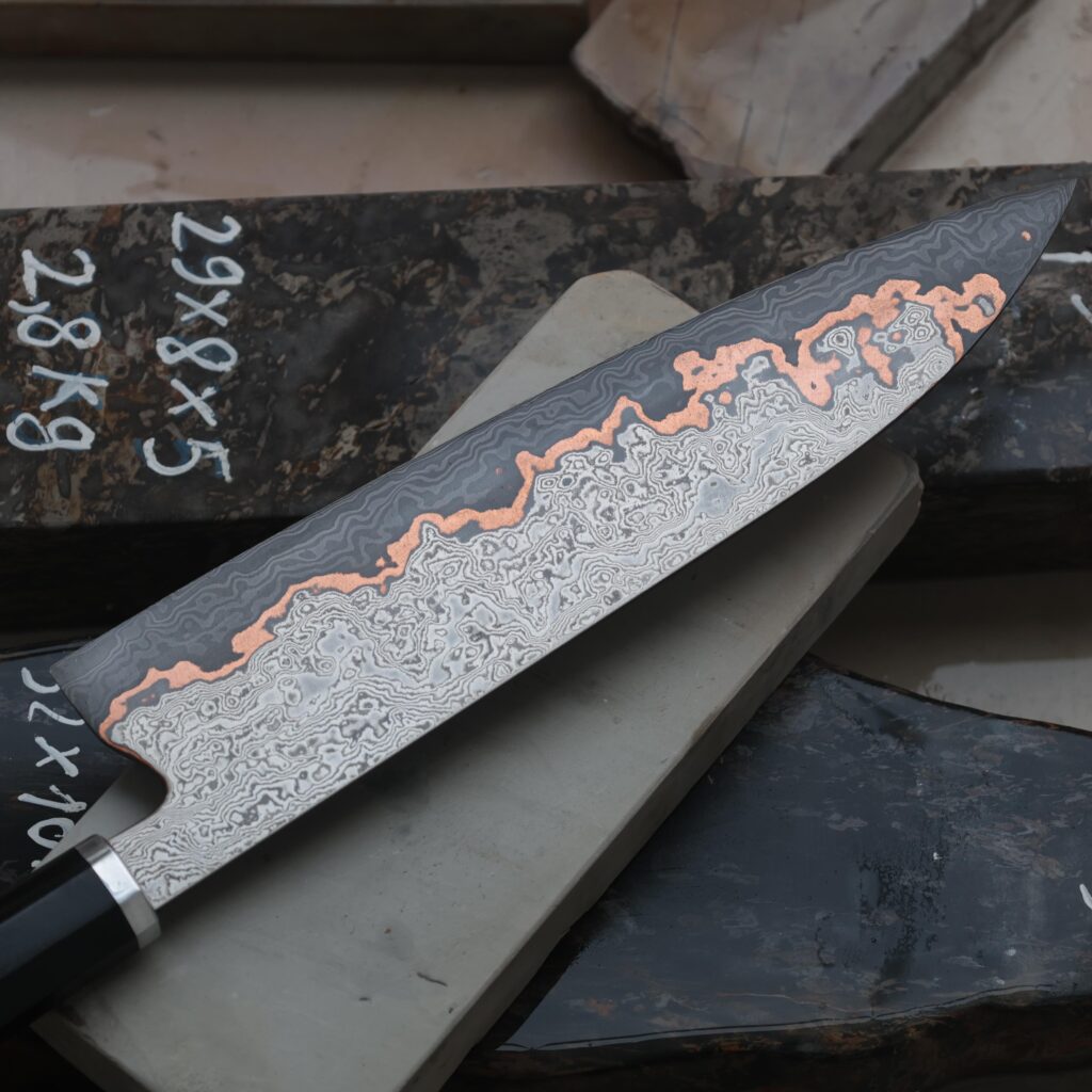 Tanjiro Nichirin Gyuto - 240mm, made by us.