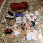 My bag after a Brussel trip (as someone who scrap journals)