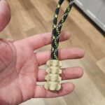 Blasted Bronze/titanium Mace bead