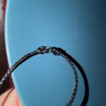 Little idea for EDC necklace wearers, dyneema cord and 30 lb fishing split rings