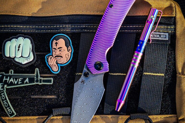 Purple Ti Tuesday setup 💜 With the Kansept Fenrir & Kanseptedc Pen And pouch by Tacticalgeek