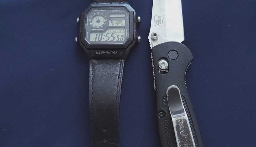 #tgif . . . Casio World Timer and Benchmade Griptillian