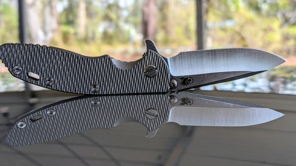 Quick Ti scale upgrade and she's a whole new knife XM-18