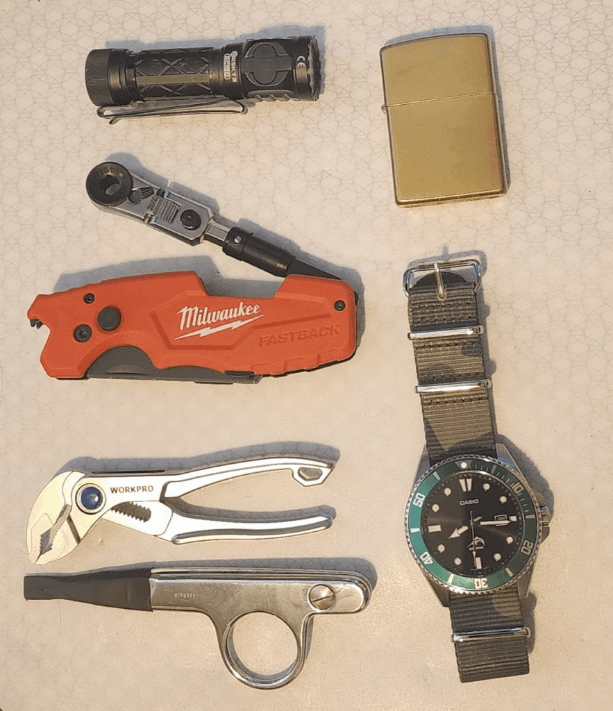 Milwaukee 1505 + 711L Hex-end flex ratchet make a great combo!