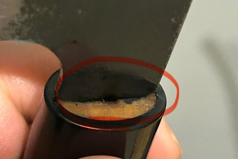 Do I need to add anything where tang meets handle?