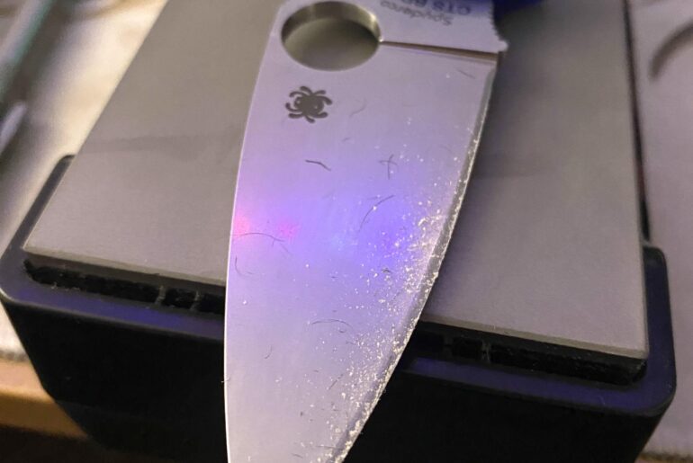 just grinded my first shaving edge!