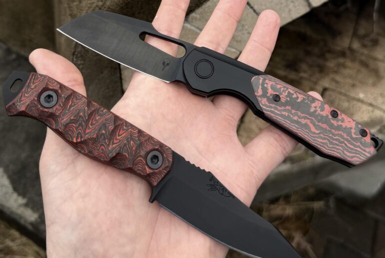 🌋🌋🌋Sparrow Knife Co Strix V3 with RCO DLC and HFB Field Knife Jr🌋🌋🌋