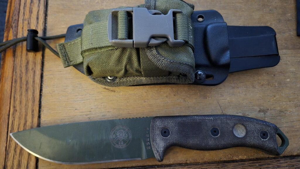 My sharpened pry bar aka the Esee 5