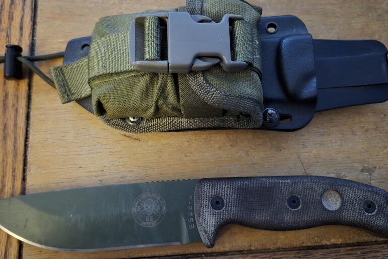 My sharpened pry bar aka the Esee 5