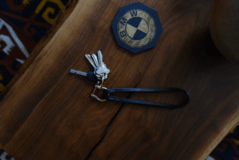 Where to find a leather key loop like this?
