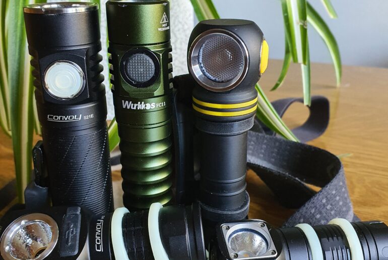 All Nichia!.....I ended up upgrading my regular flashlights with Nichia LEDs (better colors). 519a/719a/b35am