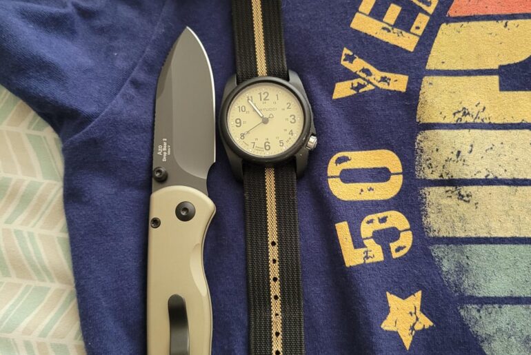First day carry and cuts with my new Kizer Drop Bear 2