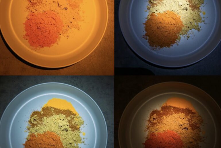 Tikka Masala CRI & CCT - LHP73b 1,800k/SFT25r 6,500k/XML 6,500k/Incandescent