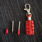 Little glass etching keychain tool I made with some paracord. Can change out bit when it gets dull too.
