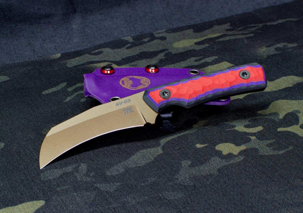 DOOM themed Lineman V1! CPM 4V, custom G10 and Midnight Bronze cerakote