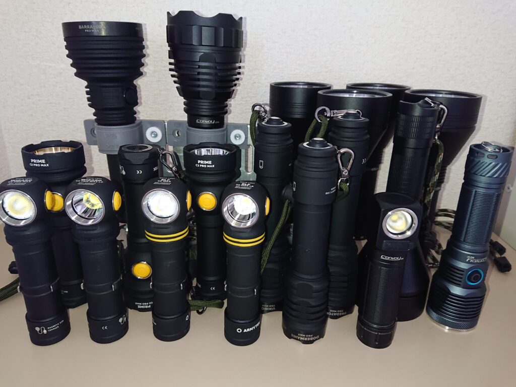 The result of three years of obsession with flashlights.