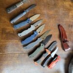 Have you ever not realized how many knives you have with you? Wife and I went on out of state trip to see our new Granddaughter, and between on my person, in my go-bag, and in my truck just how may I had with me!