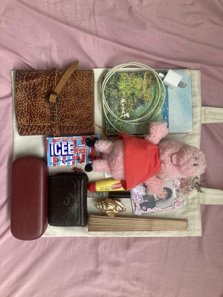 Going on a coffee date date date by myself, this is what I take with me.