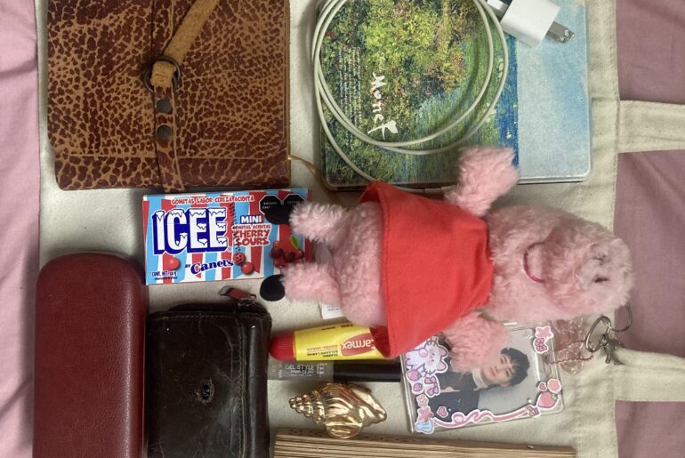 Going on a coffee date date date by myself, this is what I take with me.