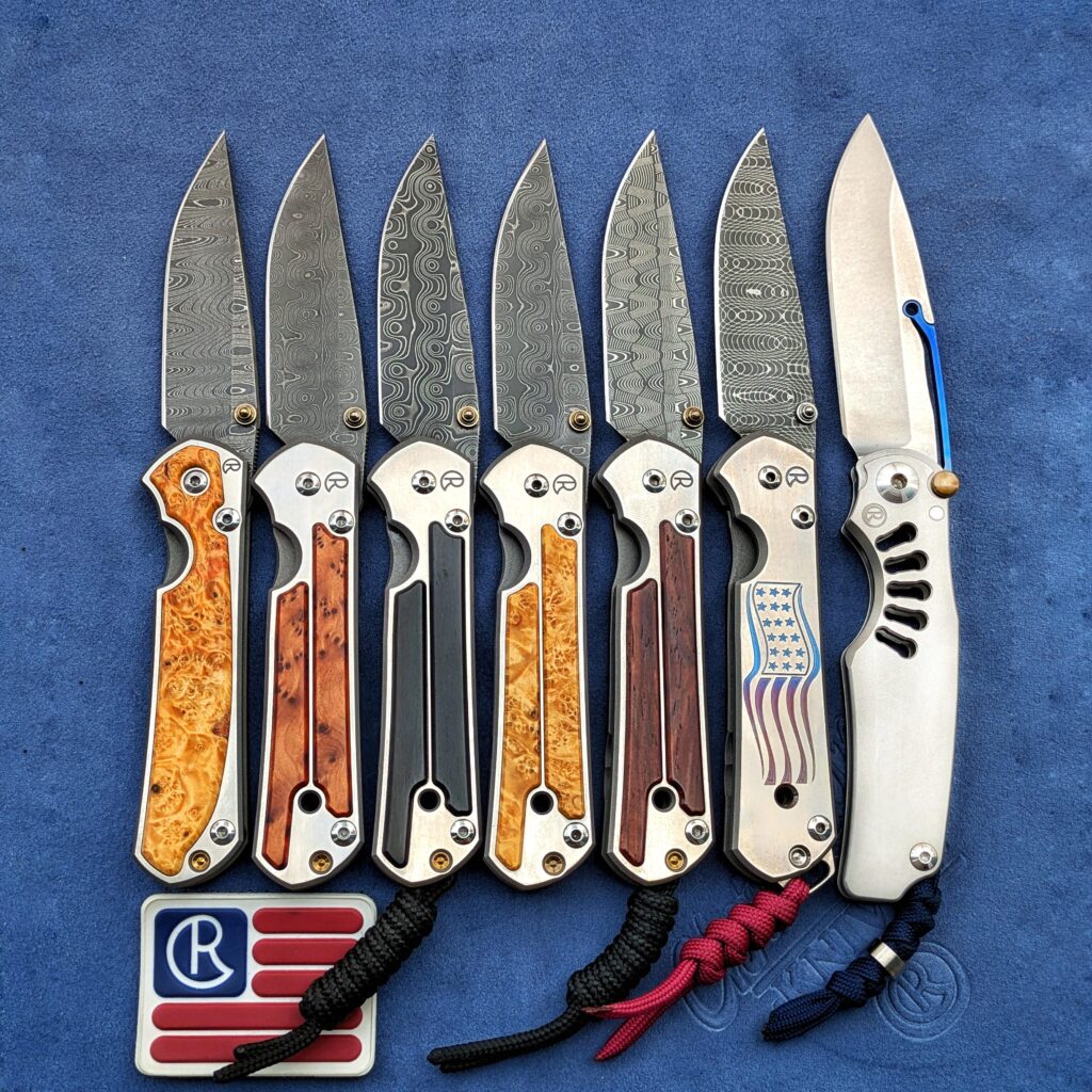 Small Sebenza in various versions and Ti-Lock