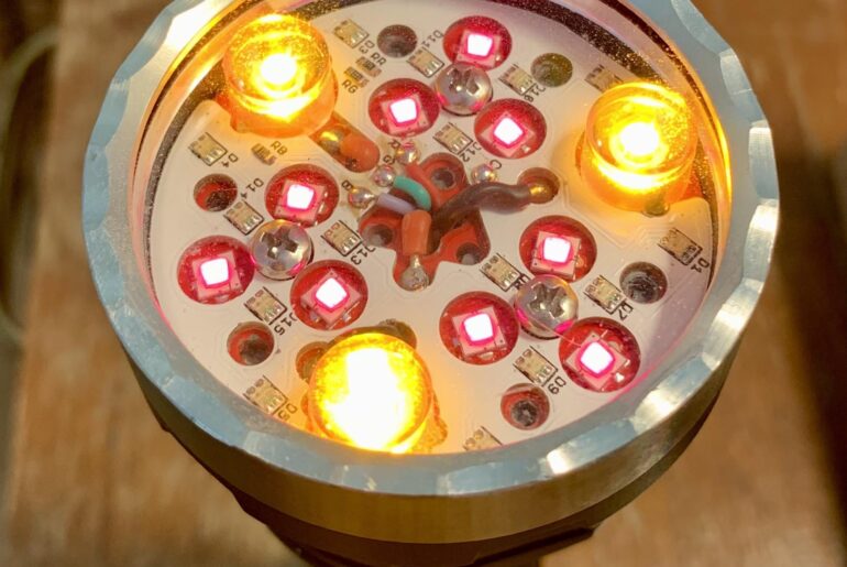 K9.3 SST20 red + osram yellow monstrosity