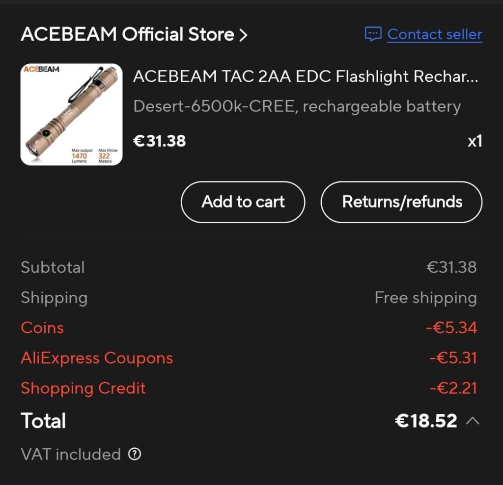 Just scored this with coupons