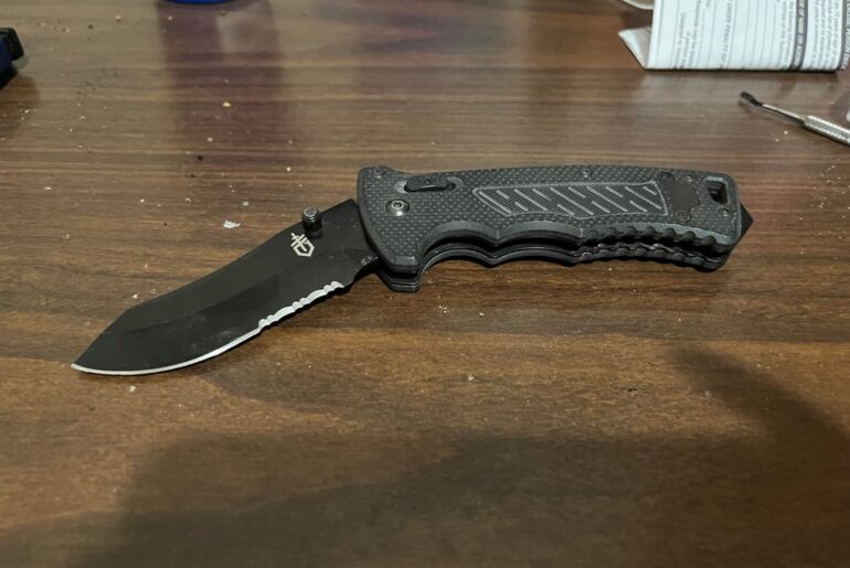 NKD! Coworker said she’s had this in her car for years and never used it, so she gave it to me since she always sees me fidgeting with knives.