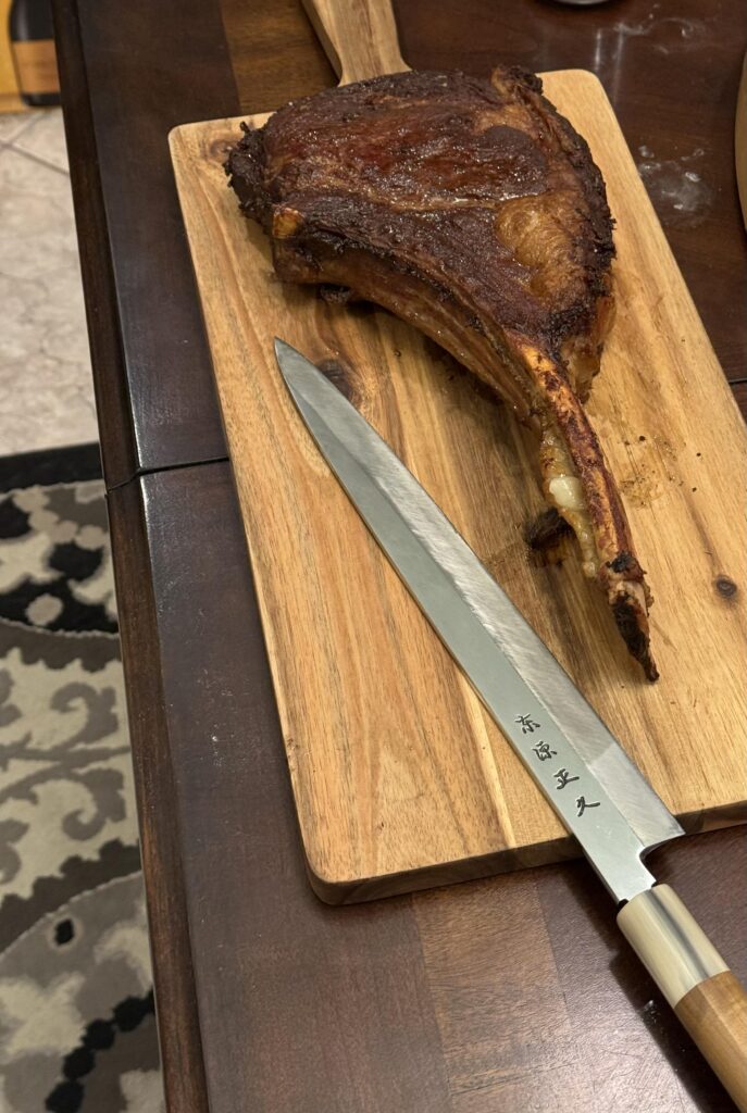 Resting before slicing!