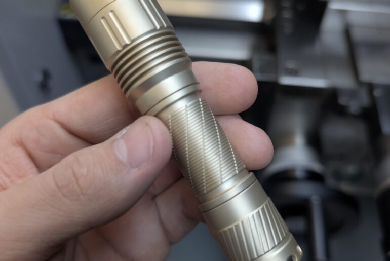 Glass bead blasted brass T6