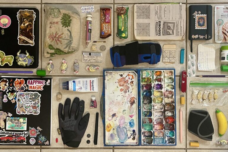 All the stuff from my backpack I lug around everywhere