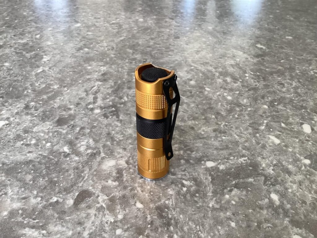 New edc flashlight. S3 shorty LHP531 with 10 amp buck driver.
