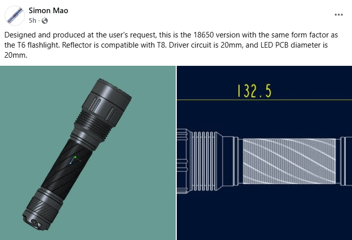 T6 18650 version