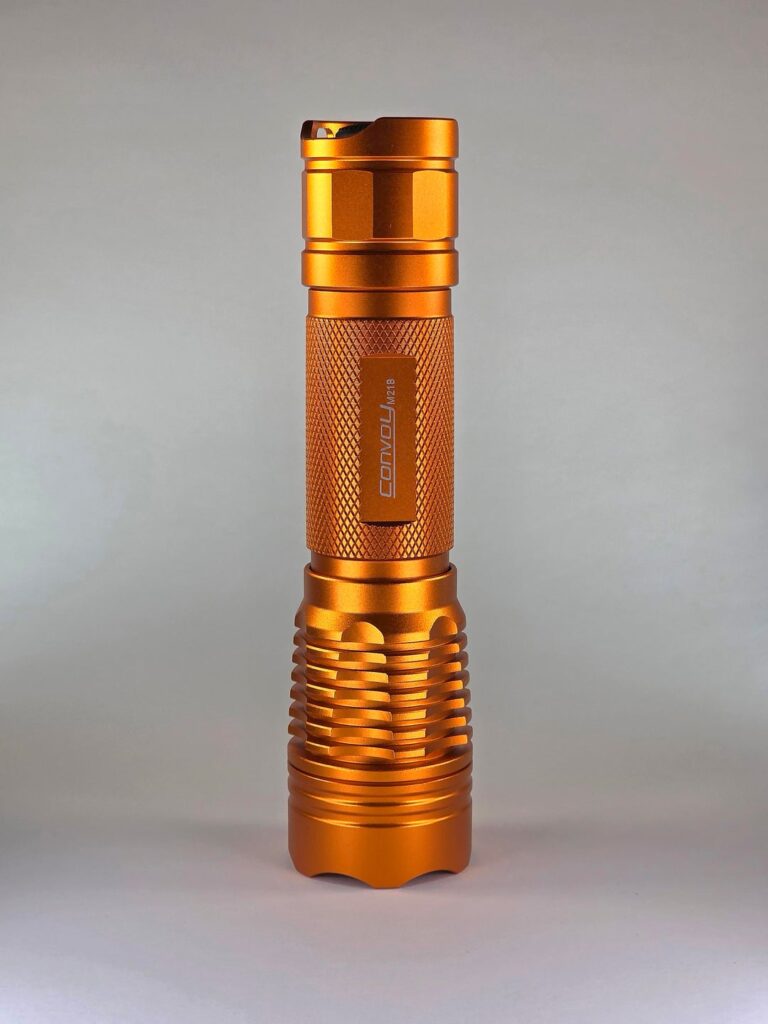 I call it the "Orange Dream Machine." Convoy M21B, SFT-42R 6500k, EVE INR21700-58E 5700mAh