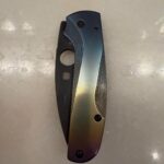 This is my Spyderco Shaman. I anodized these scales and clip and I am so happy with how it turned out.
