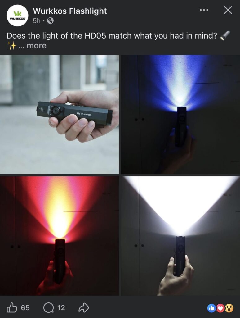 Wurkkos released beam shots of hd05. Looks decent. Def looks compact for edc.