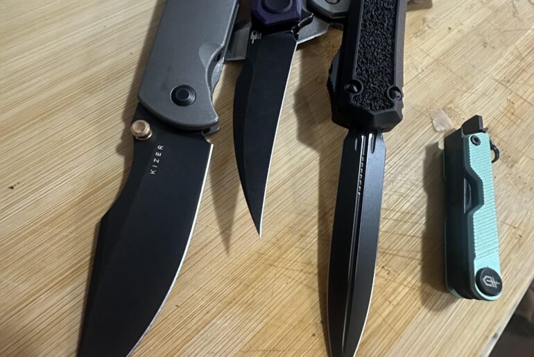 NKD! Kizer Harpoon folder, Bestech Ivy, and a MT Makora