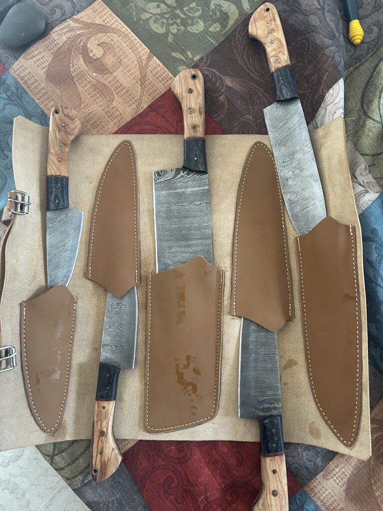 Always wanted a nice Damascus steel knife, now I have 5!