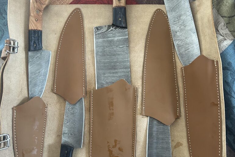 Always wanted a nice Damascus steel knife, now I have 5!