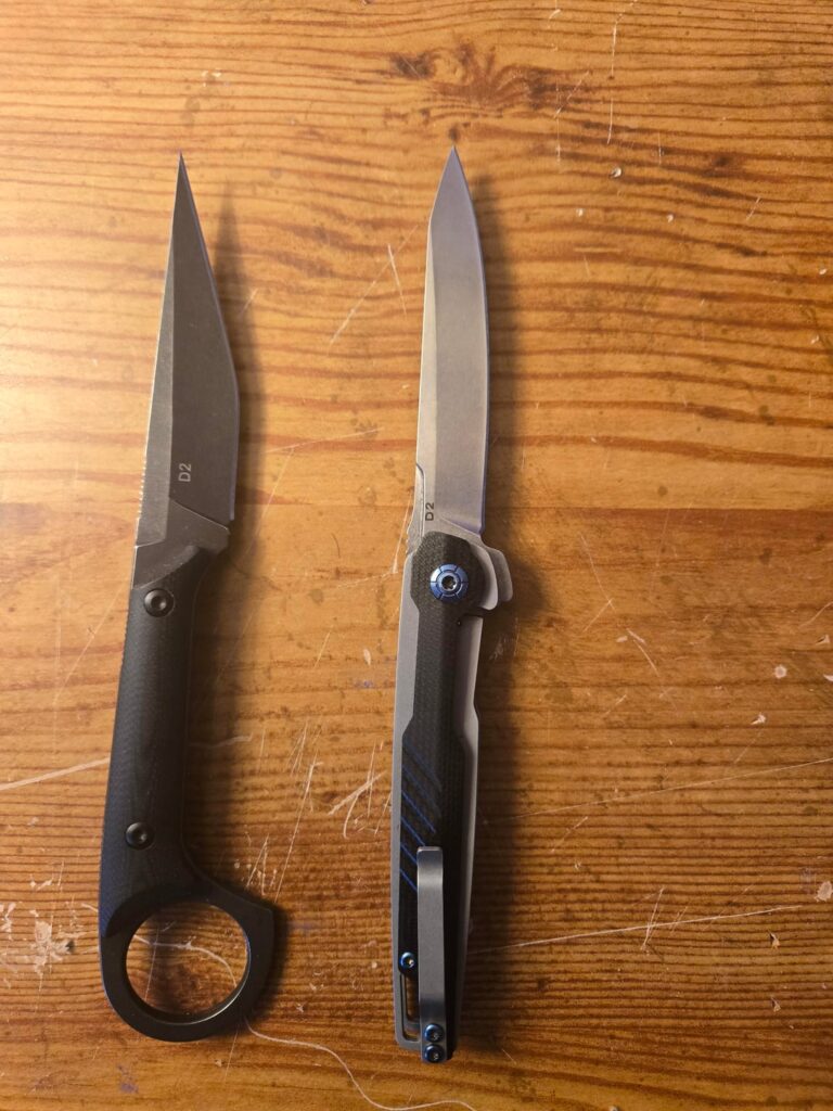My 2 EDCs in D2 steel