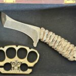 @hatestick_manufacturing_co Jeremy Wilson 1st blade rescued from the scrap pile back when if I remember the story correctly #hatestickmanufactoringcompany #metalockcustoms