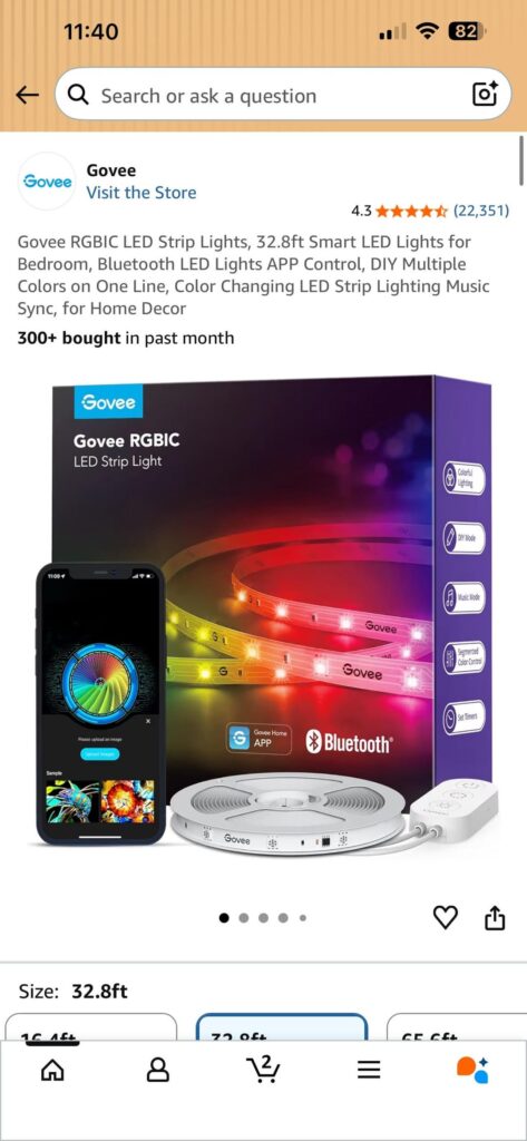 Led lights debate between Govee RGBIC and LEPRO S1 AI RGBIC