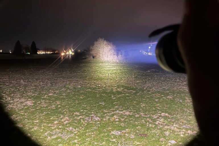 C8+ Fresnel Mod. SFT42R 5000K before and after photos.