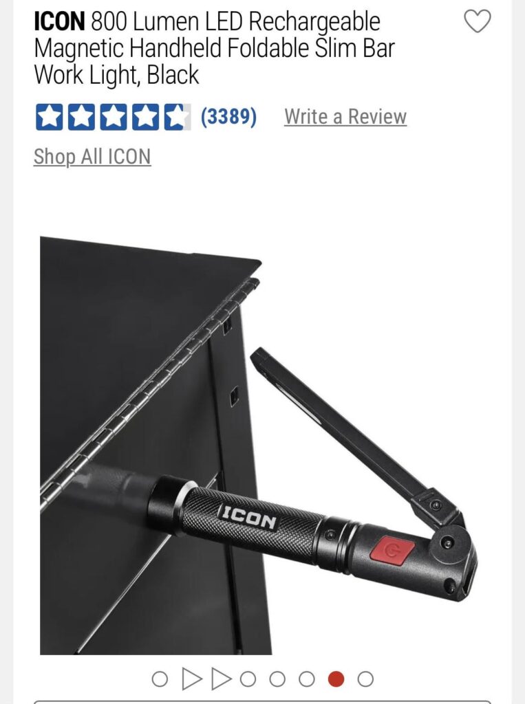 Bendable magnetic flood light high cri