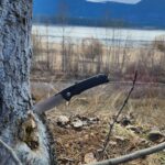 I found a D2 SOG knife left in a tree