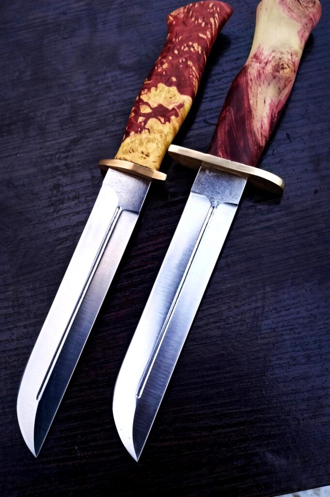 Some new knives I made. Experimenting with a blade and handle matching